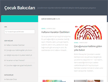 Tablet Screenshot of cocuk-bakicisi.com